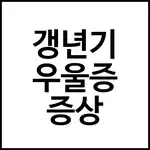 갱년기 우울증 증상
