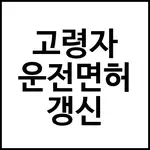 고령자 운전면허 갱신