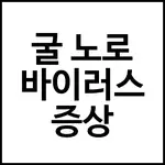 굴 노로 바이러스 증상